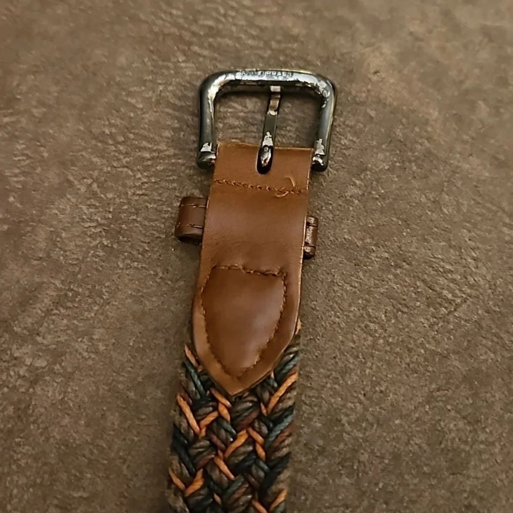 VTG Woven Faux Leather Boho Unisex Braided Belt Medium/Large